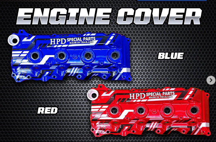 HPD COVER ENGINE VIGO BLUE/RED