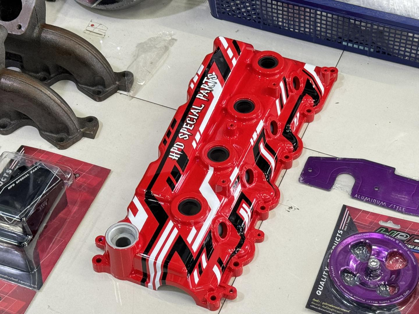 HPD COVER ENGINE VIGO BLUE/RED