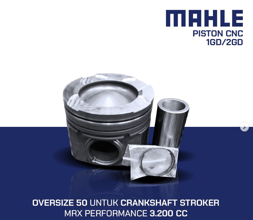 MAHLE PISTON CNC 1GD/2GD 3200CC OS 0.50