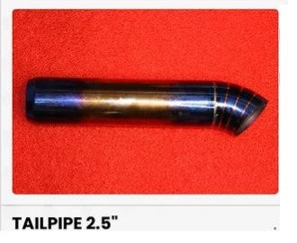 MS TAILPIPE 2.5" TITANIUM